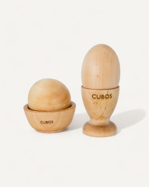 Wooden Egg and Cup Set